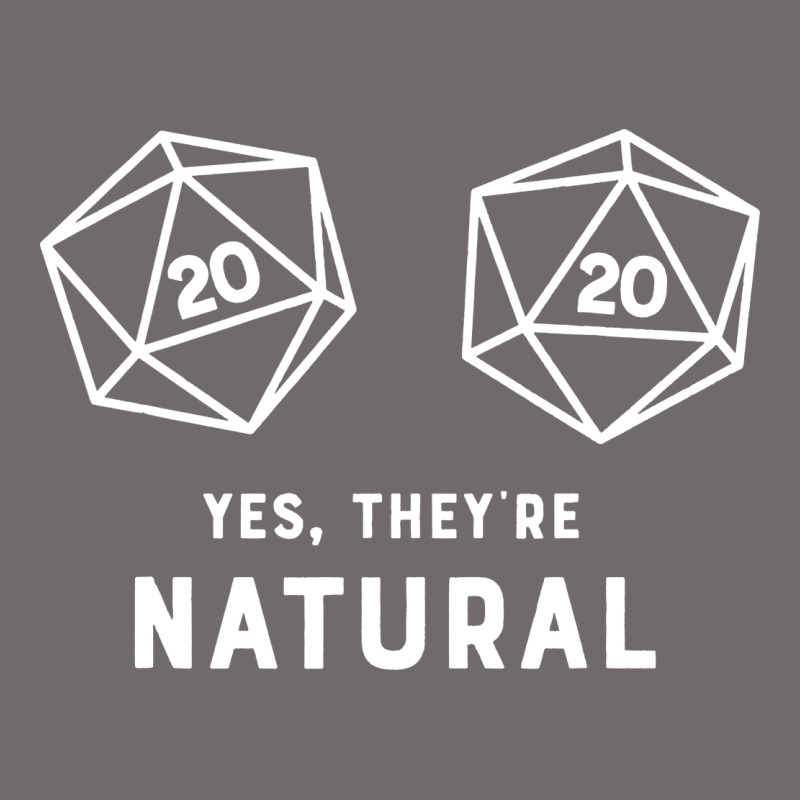 Yes They're Natural 20 Dice Funny Rpg Gamer Urban Hoodie by artisFamous | Teevron