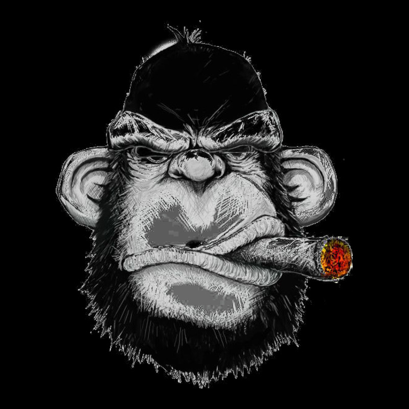 Monkey Smoking Urban Hoodie by artisFamous | Teevron