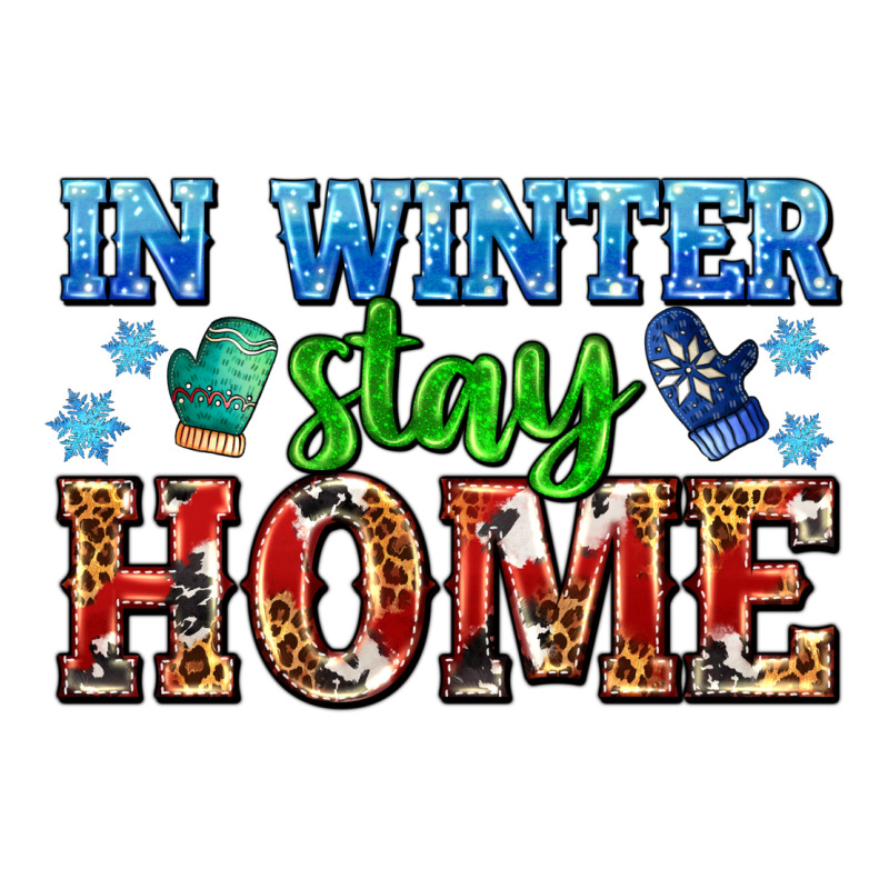 In Winter Stay Home With Gloves Zipper Hoodie by AdoDesignShop | Teevron