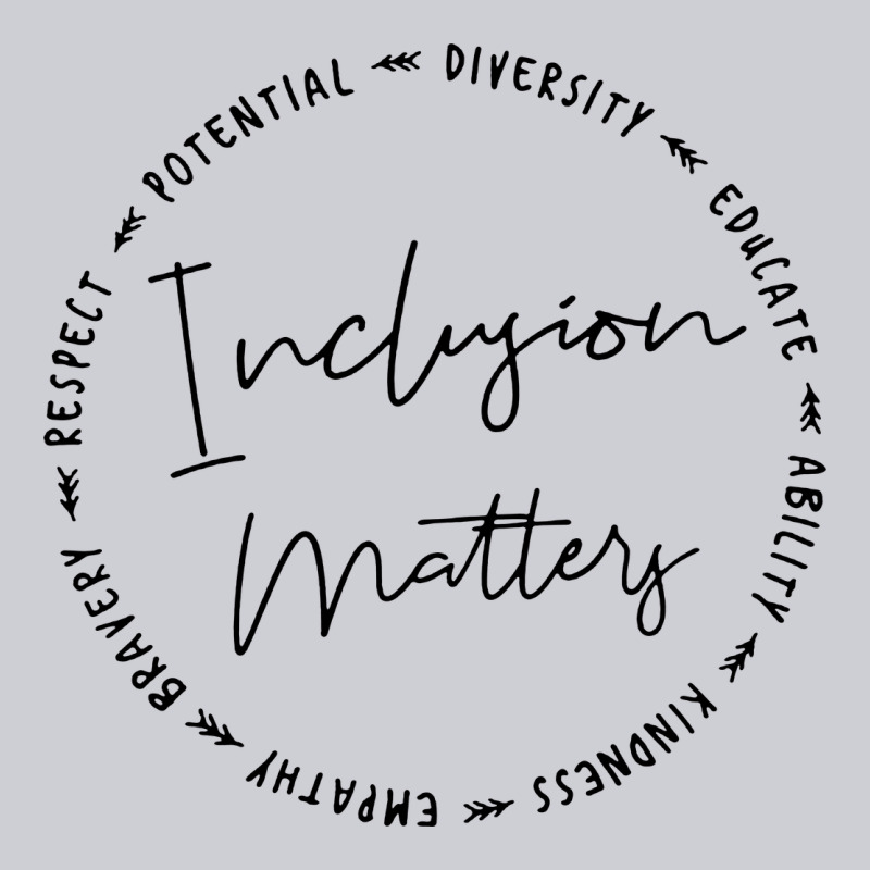 Inclusion Matters With Empathy Bravery Respect Urban Hoodie by artisFamous | Teevron