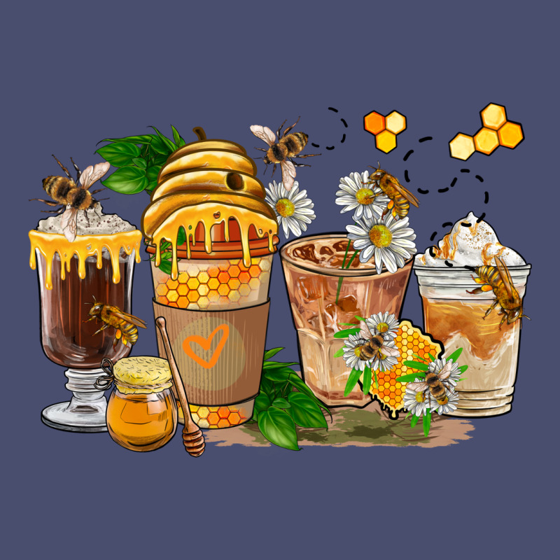 Honey Bee Coffee Cups Vintage Tee by FaDigitalArtStudio | Teevron