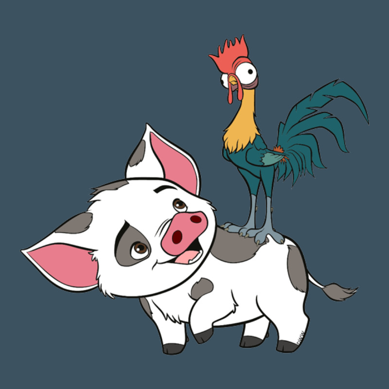 Hei Hei Rooster And Pig Funny Cartoon Urban Hoodie by artisFamous | Teevron