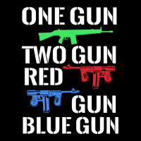 One Gun Two Gun Red Gun Blue Gun Urban Hoodie | Teevron