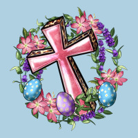 Cross With Floral Wreath And Easter Eggs Premium Hoodie | Teevron