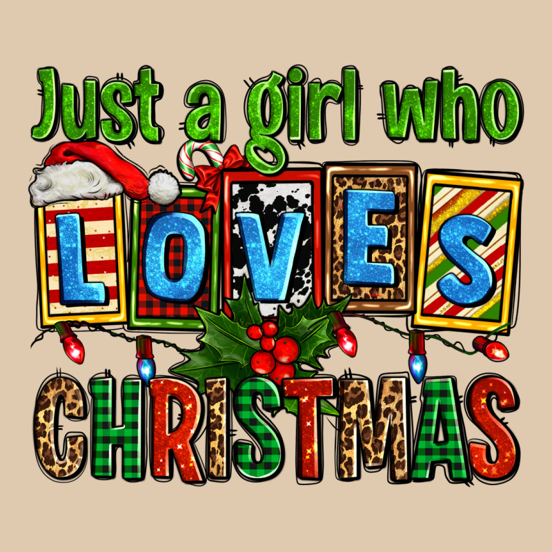 Just A Girl Who Loves Christmas Heavyweight Sweatshirt by AdoDesignShop | Teevron