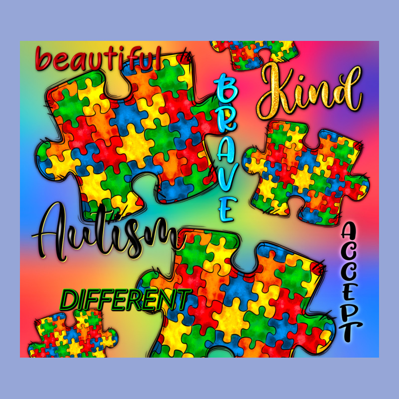 Autism Puzzle Piece Classic Tee by CowGirlArtShop | Teevron