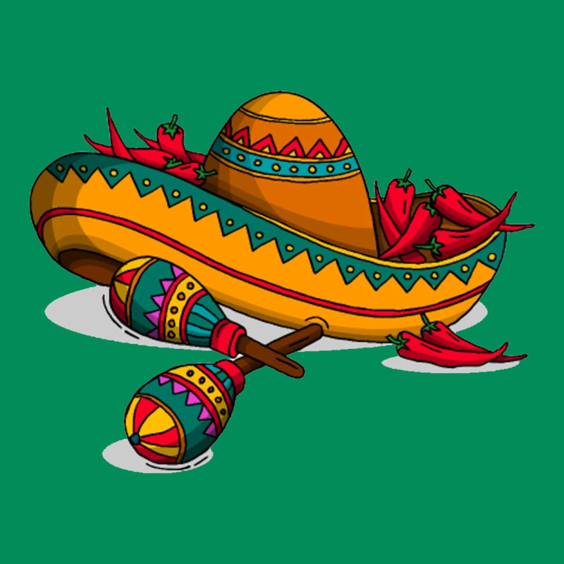 Maracas Sombrero Mexican Urban Hoodie by artisFamous | Teevron