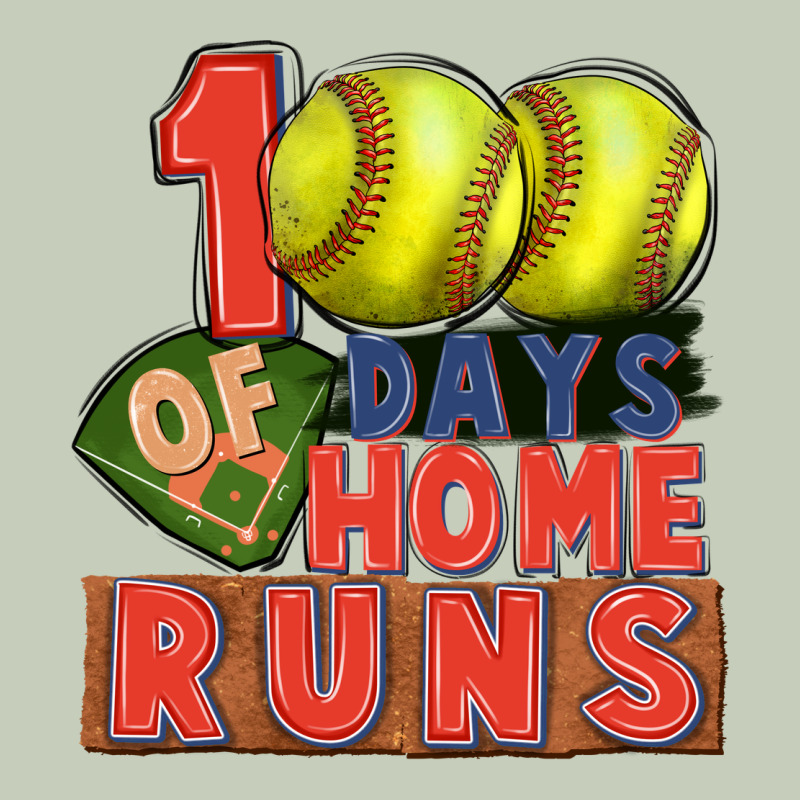 100 Days Of Home Runs Softball Classic Tee by CowGirlArtShop | Teevron