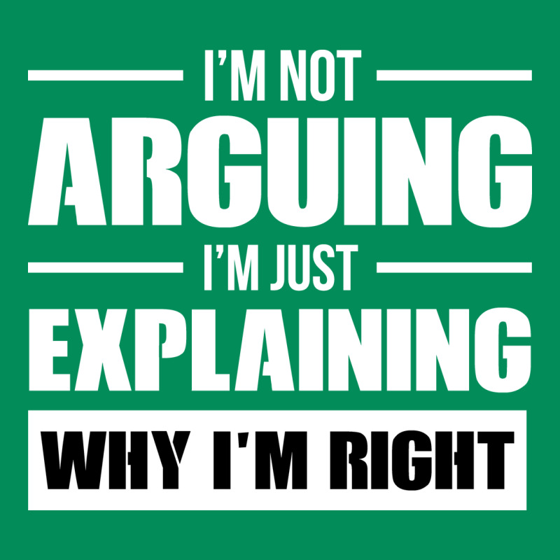 I'm Not Arguing I'm Just Explaining Why I'm Right Funny Urban Hoodie by artisFamous | Teevron
