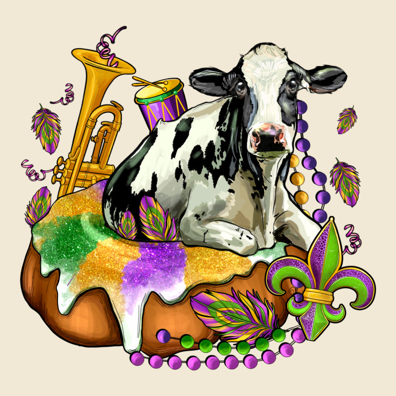 Holstein Mardi Gras Ladies Tee by OliviaCreatesArt | Teevron