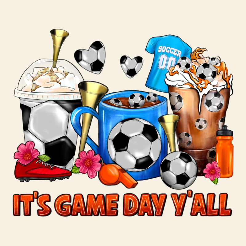 It's Game Day Y'all Soccer Coffee Cups Vintage Tee by FaDigitalArtStudio | Teevron