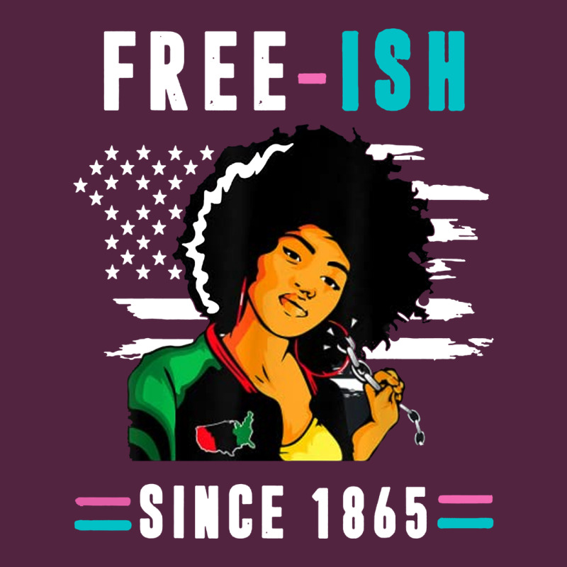 Juneteenth Free Ish Since 1865 Black Urban Hoodie by artisFamous | Teevron