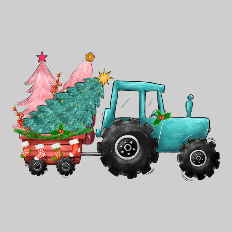 Christmas Tree Tractor Premium Tee by CowGirlArtShop | Teevron