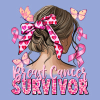 Breast Cancer Survivor Messy Bun Classic Tee | Teevron