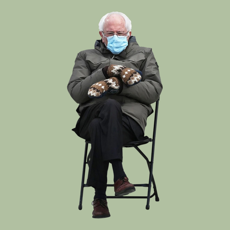 Bernie Sitting In The Cold With Mittens Meme Urban Hoodie by artisFamous | Teevron