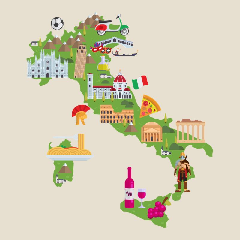 Italy Map Urban Hoodie by artisFamous | Teevron