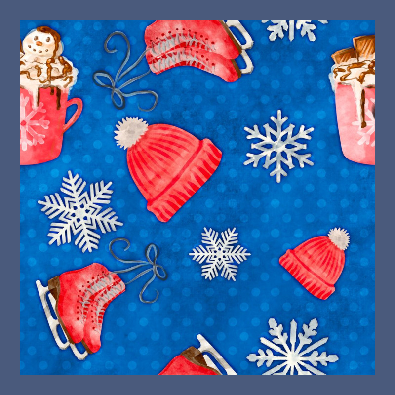 Winter  Snowflakes Hot Cocoa Ice Skating Shoes Vintage Hoodie by FaDigitalArtStudio | Teevron