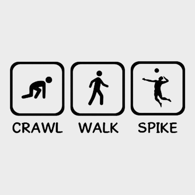 Crawl Walk Spike Volleyball Urban Hoodie by artisFamous | Teevron