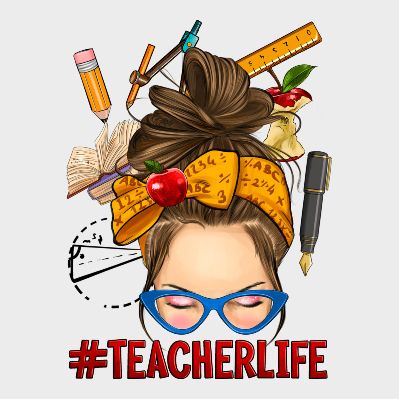 Messy Bun Teacher Life Urban Hoodie by RanaPortraitStore | Teevron