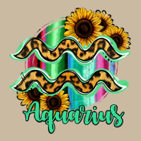 Aquarius Zodiac Sign Sunflower Leopard Serape Long Sleeve Tee | Teevron