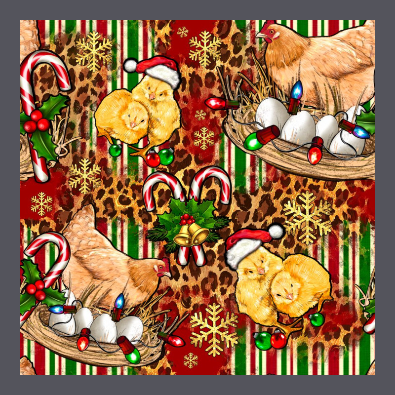 Christmas Chicken Vintage Hoodie by FaDigitalArtStudio | Teevron
