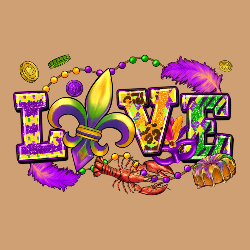Love Mardi Gras Vintage Tee by FaDigitalArtStudio | Teevron