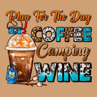 Plan For The Day Coffee Camping Wine Frappe Coffee Vintage Tee | Teevron