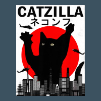 Vintage Catzilla Japanese Sunset Style Urban Hoodie | Teevron
