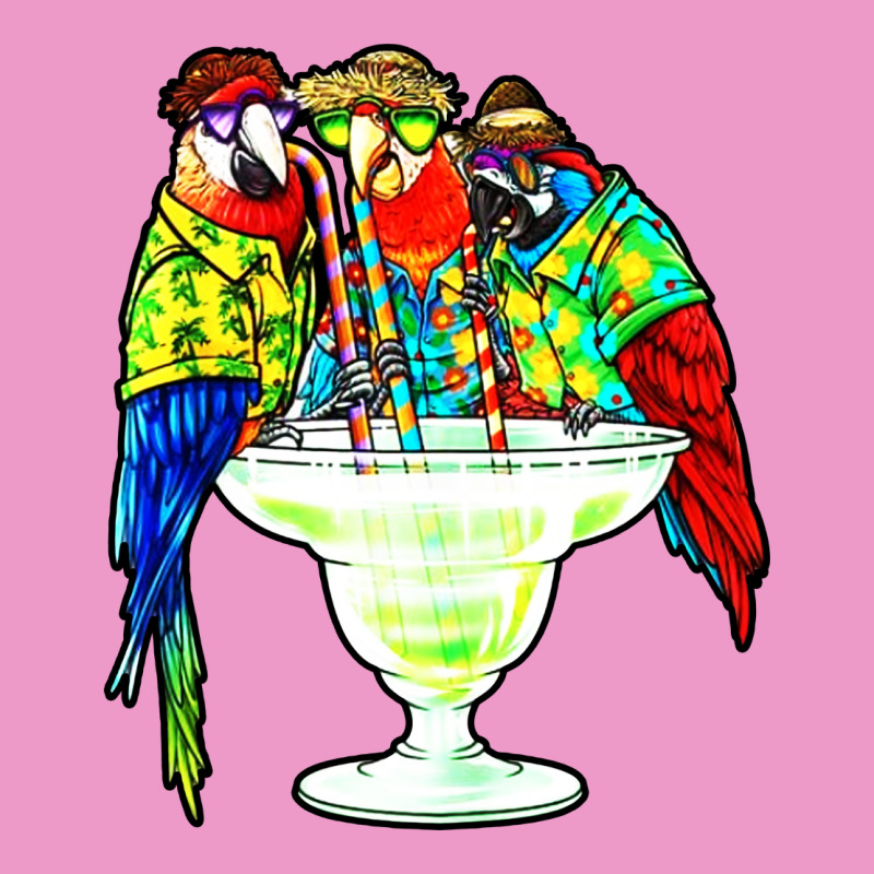 Parrots Drinking Margarita Hawaiian Urban Hoodie by artisFamous | Teevron