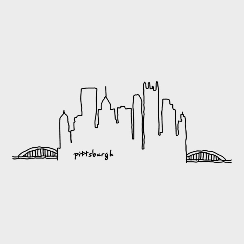 Pittsburgh Skyline City Urban Hoodie by artisFamous | Teevron