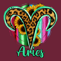 Aries Zodiac Sign Sunflower Leopard Serape Long Sleeve Tee | Teevron