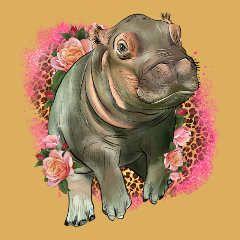 Leopard Baby Hippo Premium Hoodie by LillyAllenDesigns | Teevron