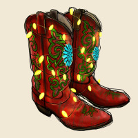 Cowboy Boots Christmas Premium Tee | Teevron