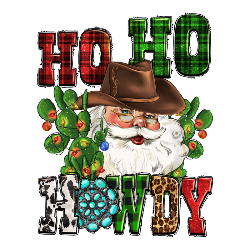 Ho Ho Howdy Santa Premium Tee by CowGirlArtShop | Teevron