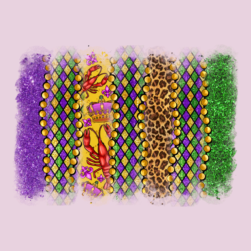 Mardi Gras Brushstroke Ladies Tee by OliviaCreatesArt | Teevron