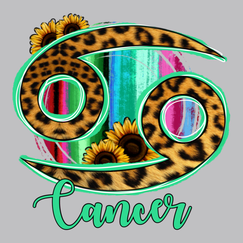 Cancer Zodiac Sign Sunflower Leopard Serape Long Sleeve Tee by RanaPortraitStore | Teevron