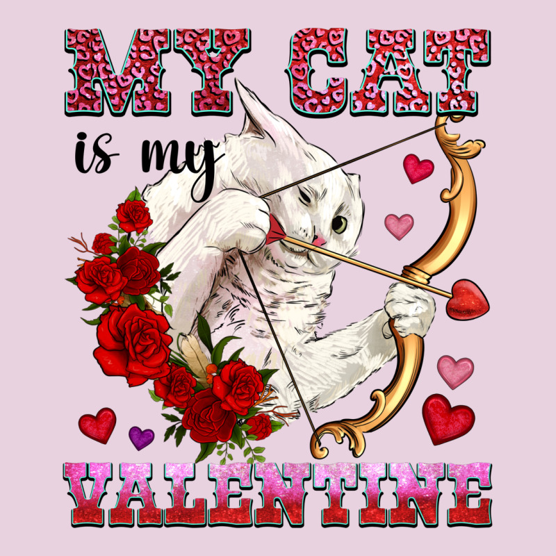 My Cat Is My Valentine Ladies Tee by OliviaCreatesArt | Teevron
