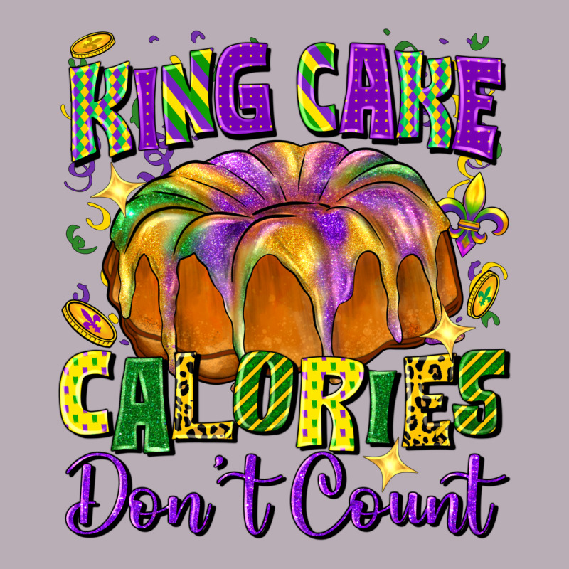 King Cake Calories Don't Count Vintage Tee by FaDigitalArtStudio | Teevron