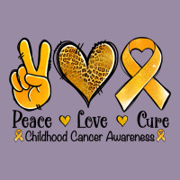 Peace Love Cure Childhood Cancer Classic Tee | Teevron