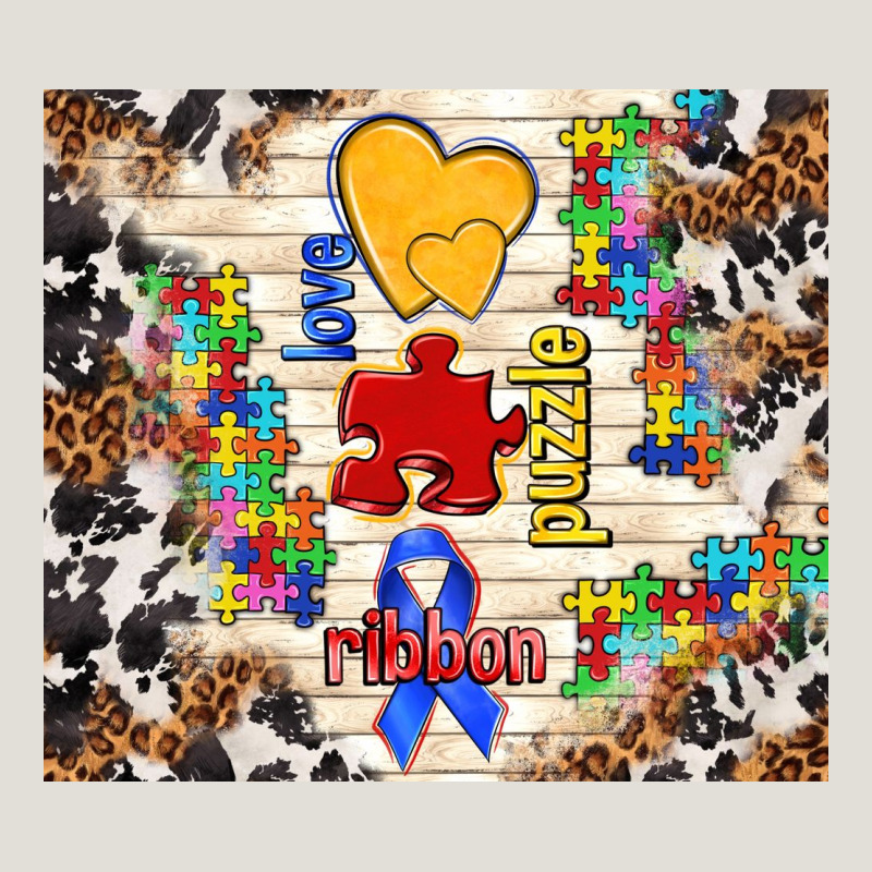 Love Puzzle Ribbon Heavy Core Tee by TumblerDesignByShophia | Teevron