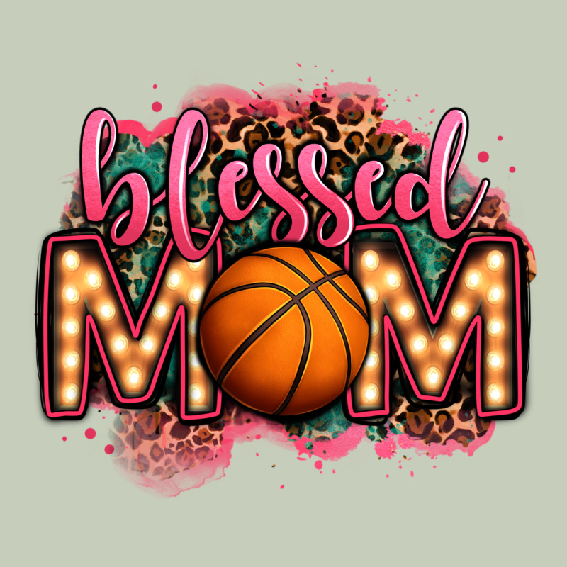 Blessed Basketball Mom Lightbulb Letters Ladies Tee by OliviaCreatesArt | Teevron