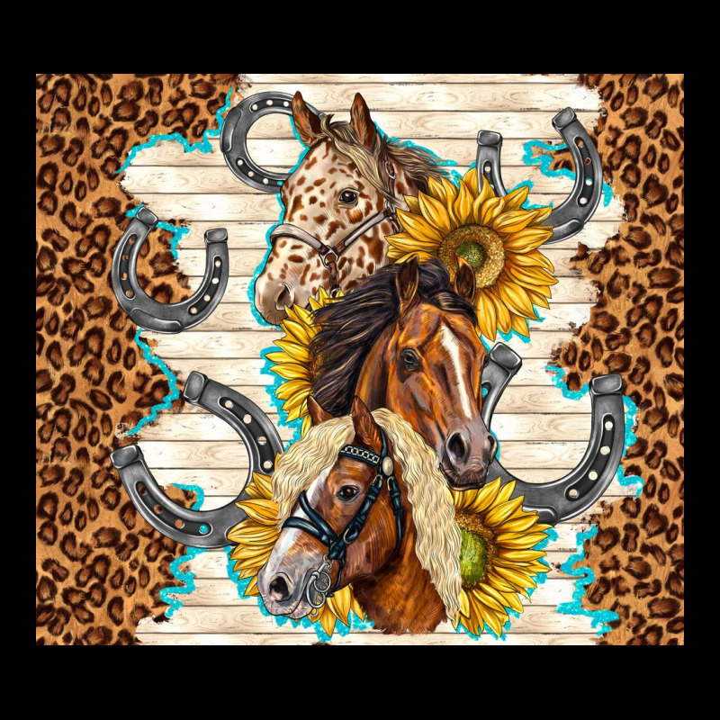 Horses With Sunflowers Heavy Core Tee by TumblerDesignByShophia | Teevron