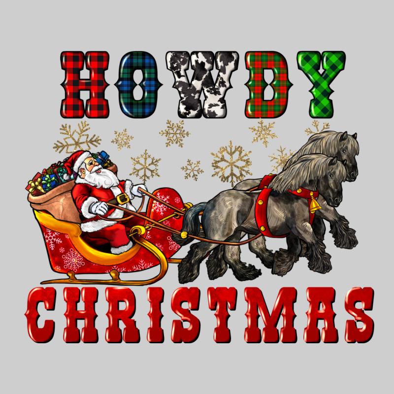 Howdy Christmas With Santa Riding His Sleighs Premium Tee by CowGirlArtShop | Teevron