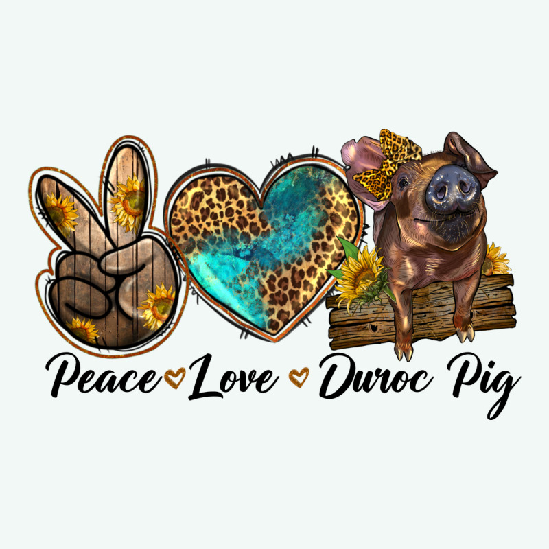 Peace Love Duroc Pig Premium Hoodie by LillyAllenDesigns | Teevron