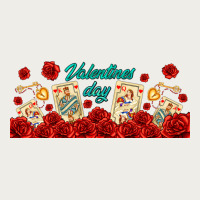 Valentines Day With Playing Cards Zipper Hoodie | Teevron