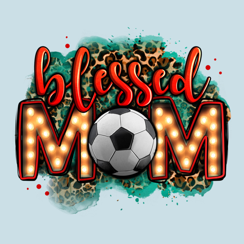 Blessed Soccer Mom Lightbulb Letters Ladies Tee by OliviaCreatesArt | Teevron