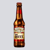 Red Beer Bottle Zipper Hoodie | Teevron