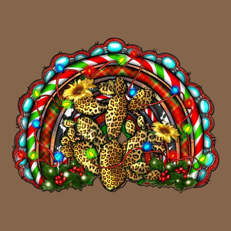 Christmas Rainbow With Leopard Cactus Premium Tee by RanaPortraitStore | Teevron