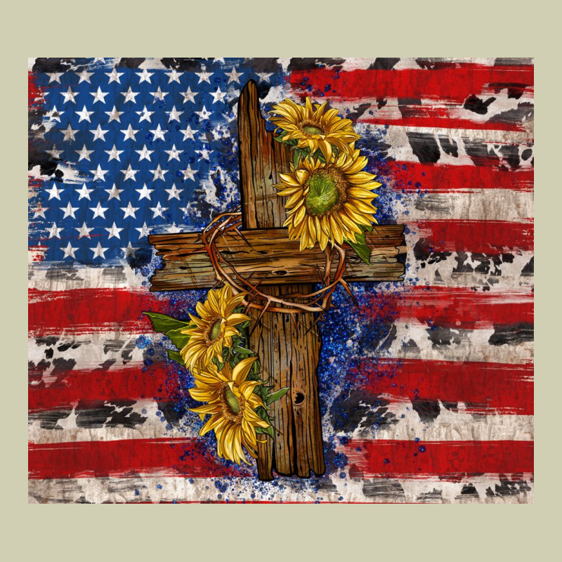Jesus Christ With American Flag Heavy Core Tee by TumblerDesignByShophia | Teevron