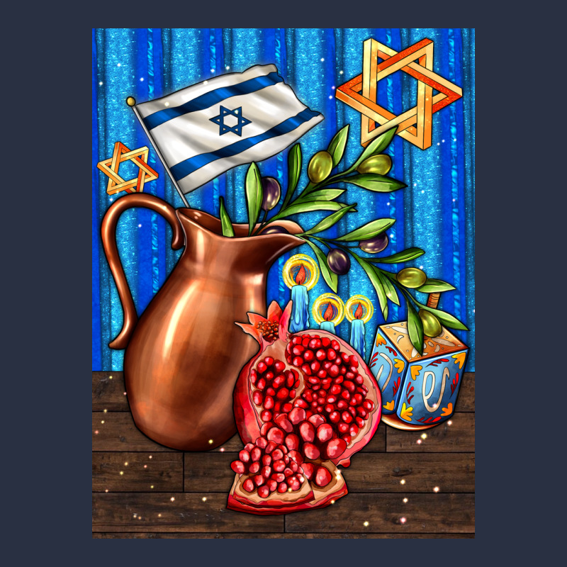 Hanukkah Table With Oil Pitcher Heavyweight Sweatshirt by AdoDesignShop | Teevron